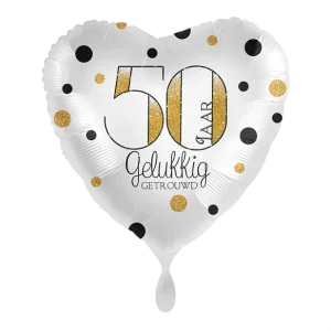 Folieballon 50 jaar Gelukkig Getrouwd