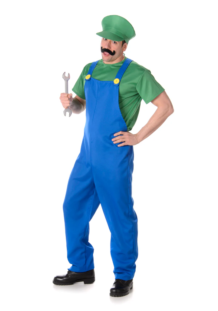 Herenkostuum Luigi - Afbeelding 2