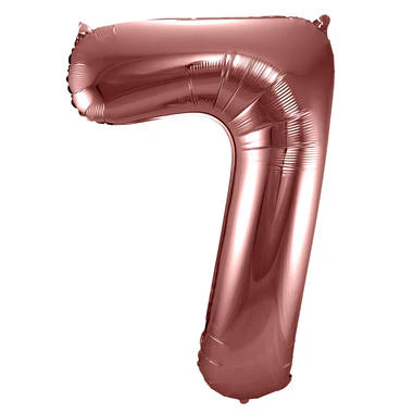 Cijfer ballon metallic brons 86cm - Afbeelding 8