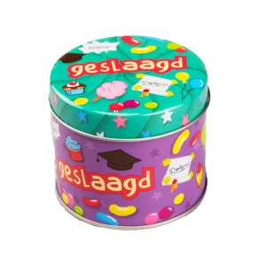 Snoepblikjes geslaagd school