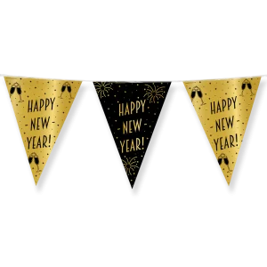 Vlaggenlijn classy Happy New Year