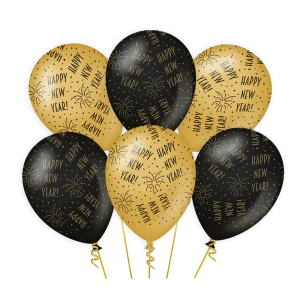 Ballonnen classy Happy new year
