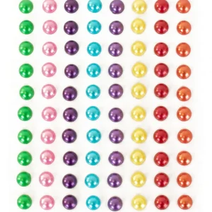 PXP Professional Colours Decoratiestickers rondje pearl 80 stuks assort
