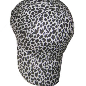 Baseballcap panter glitter zilver