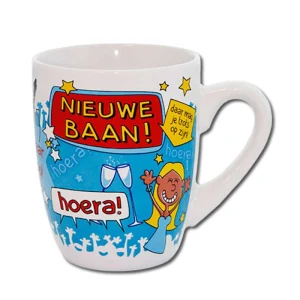 Mok Cartoon - nieuwe baan