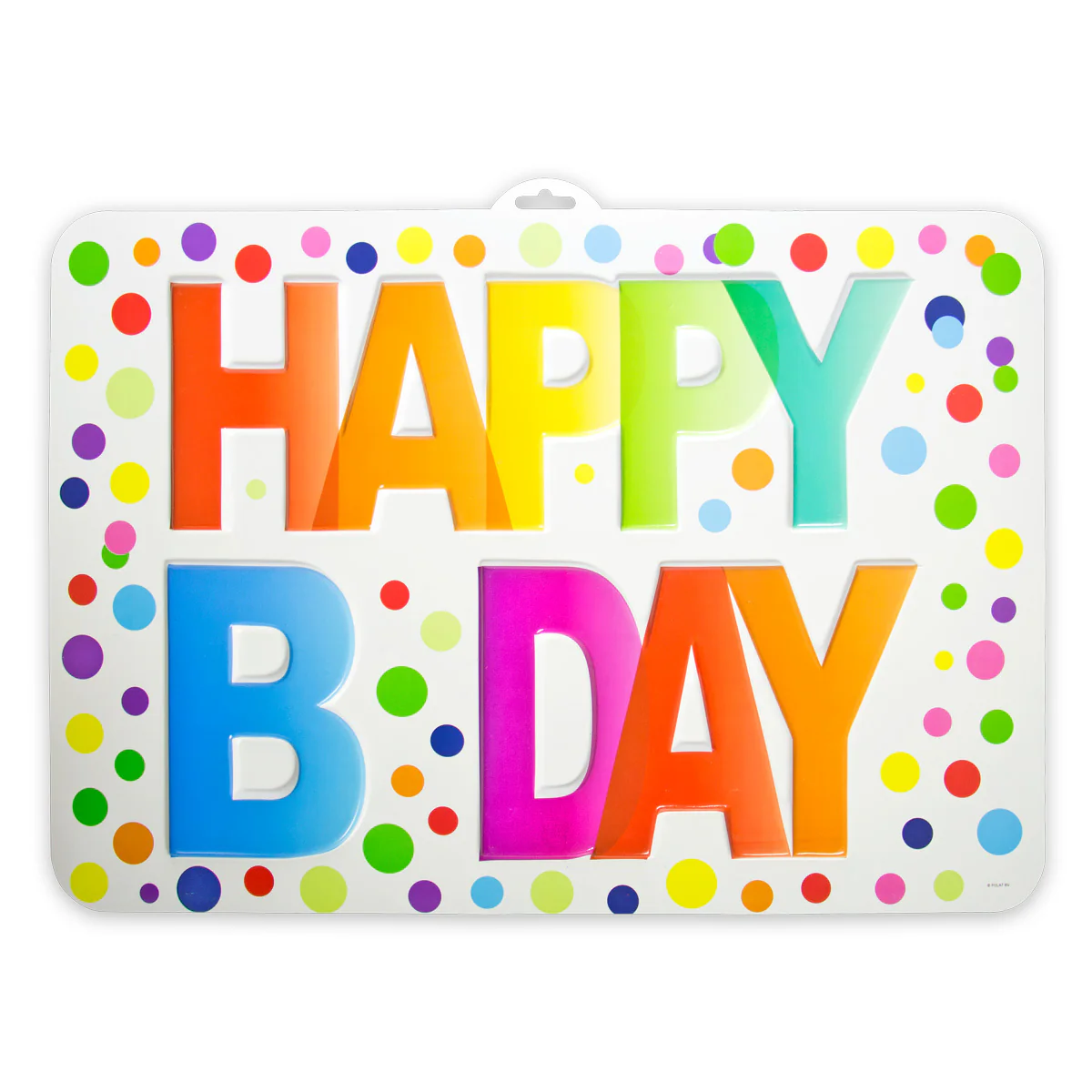 3D Doordeco Rainbow Dots HBD - Afbeelding 2