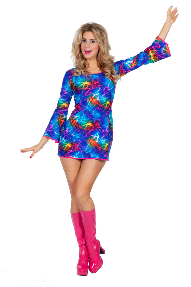 Hippie Jurkje Lange Mouwen - blauw